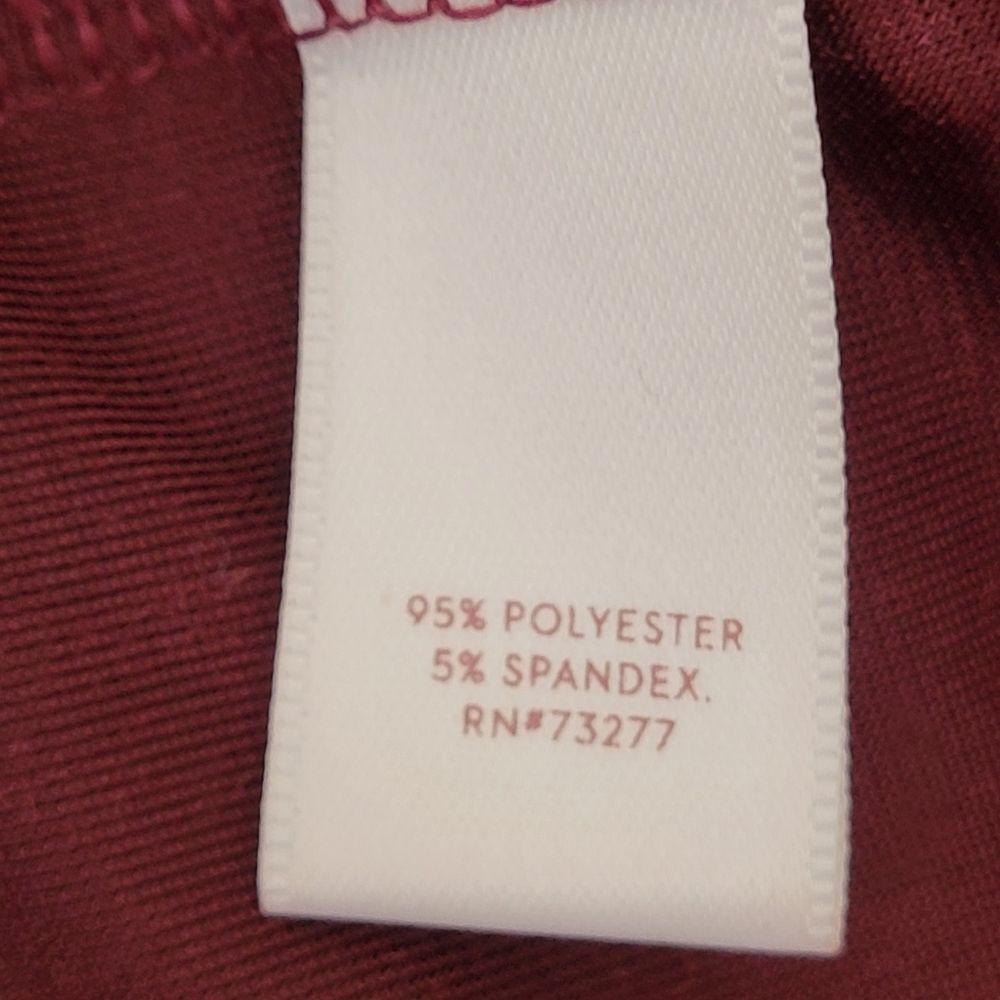 Lauren Conrad Runway crushed red velvet cold shoulder blouse, size XS NEW w/TAGS - Picture 7 of 7